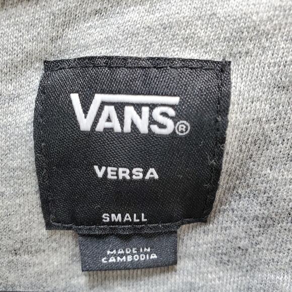 Vans Hoodie Sweatshirt Mens Small Pullover Versa Gray Black Checkerboard Skate - Picture 9 of 12